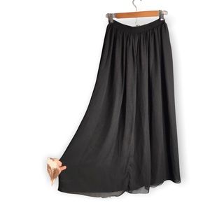 American Apparel | Black Chiffon Sheer Maxi Dress